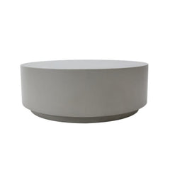 Elementi Rome 40" Round Concrete Coffee Table FCG07