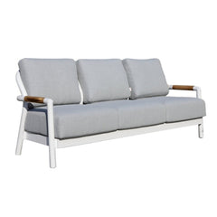 Elementi Santorini Aluminum Sofa Teak Armrests OS2501T