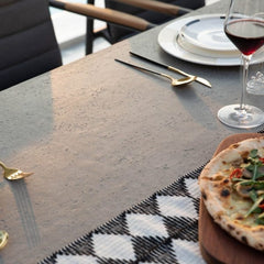 Elementi Seine 94.5" Rectangular Concrete Dining Table FDM01