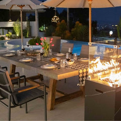 Elementi Seine 94.5" Rectangular Concrete Dining Table FDM01