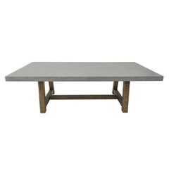 Elementi Seine 94.5" Rectangular Concrete Dining Table FDM01