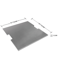 Square Metal Fire Pit Cover for Elementi Manhattan and Aurora Fire Table OFG103-SS