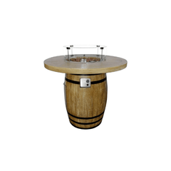 Elementi Round Fire Pit Wind Guard for Manchester and Metropolis Fire Table OFG104-WS