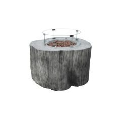 Elementi Round Fire Pit Wind Guard for Manchester and Metropolis Fire Table OFG104-WS