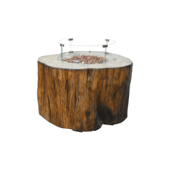 Elementi Round Fire Pit Wind Guard for Manchester and Metropolis Fire Table OFG104-WS