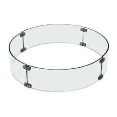 Elementi Round Fire Pit Wind Guard for Manchester and Metropolis Fire Table OFG104-WS