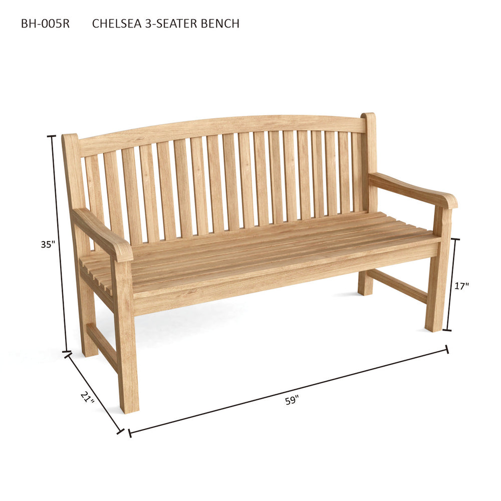 Chelsea 3-Seater Bench - image 3