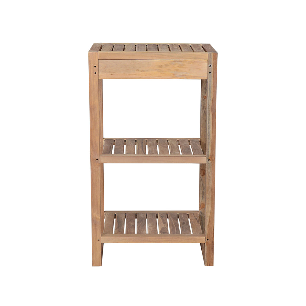 Spa 2-Shelf Towel Table in Teak - image 3