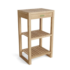 Spa 2-Shelf Towel Table in Teak