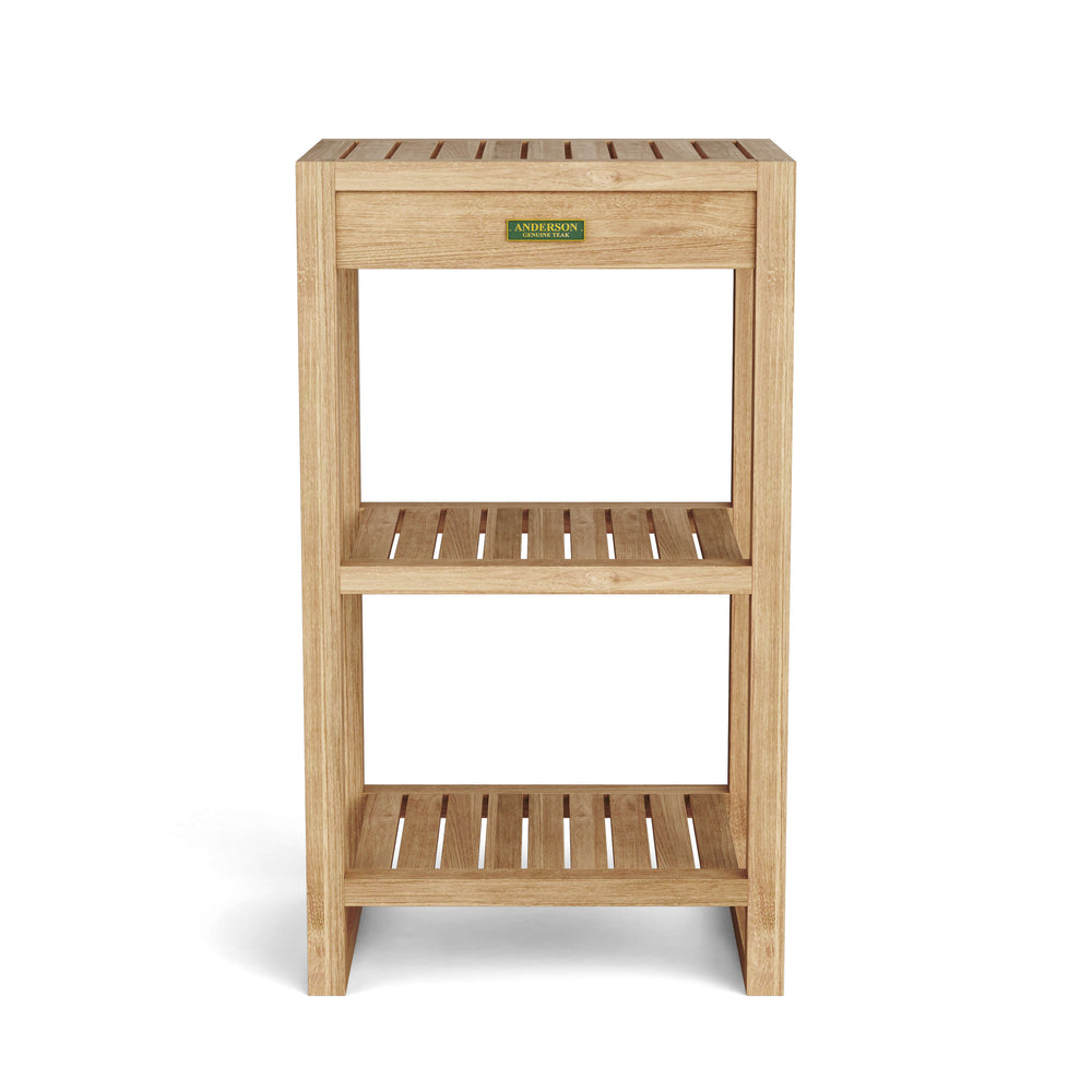 Spa 2-Shelf Towel Table in Teak - image 2