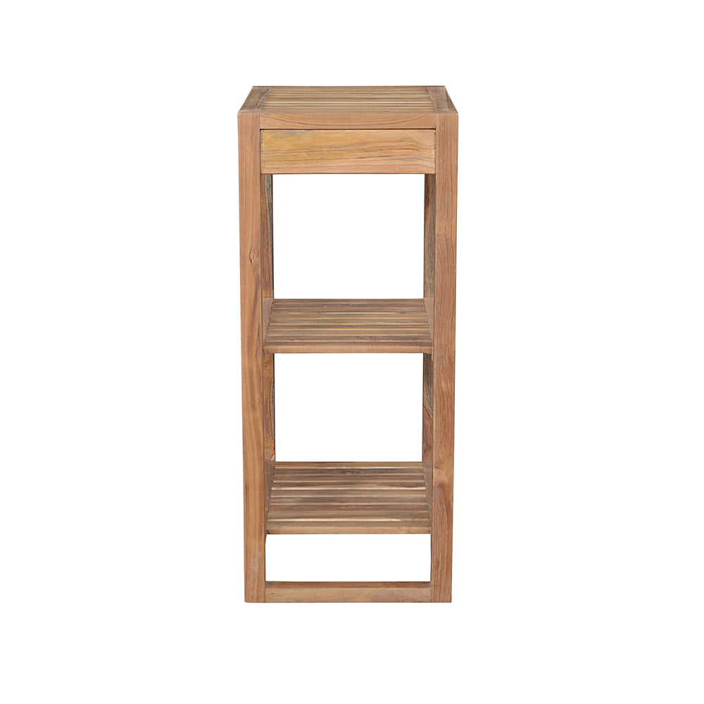 Spa 2-Shelf Towel Table in Teak - image 4