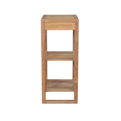 Spa 2-Shelf Towel Table in Teak - image 4