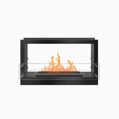 The Bio Flame 38-inch ventless ethanol firebox, double-sided black