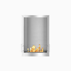 The Bio Flame 24-inch ventless ethanol firebox, single-sided stainless steel