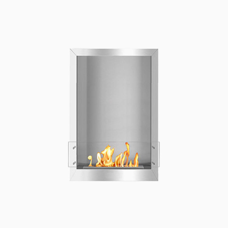 The Bio Flame 24-inch ventless ethanol firebox, single-sided stainless steel