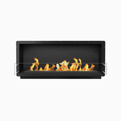 The Bio Flame 60-inch ventless ethanol firebox, single-sided black