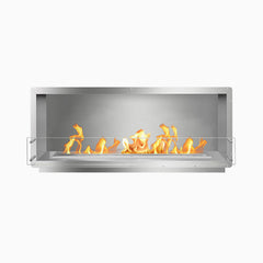 The Bio Flame 60-inch ventless ethanol firebox, single-sided stainless steel