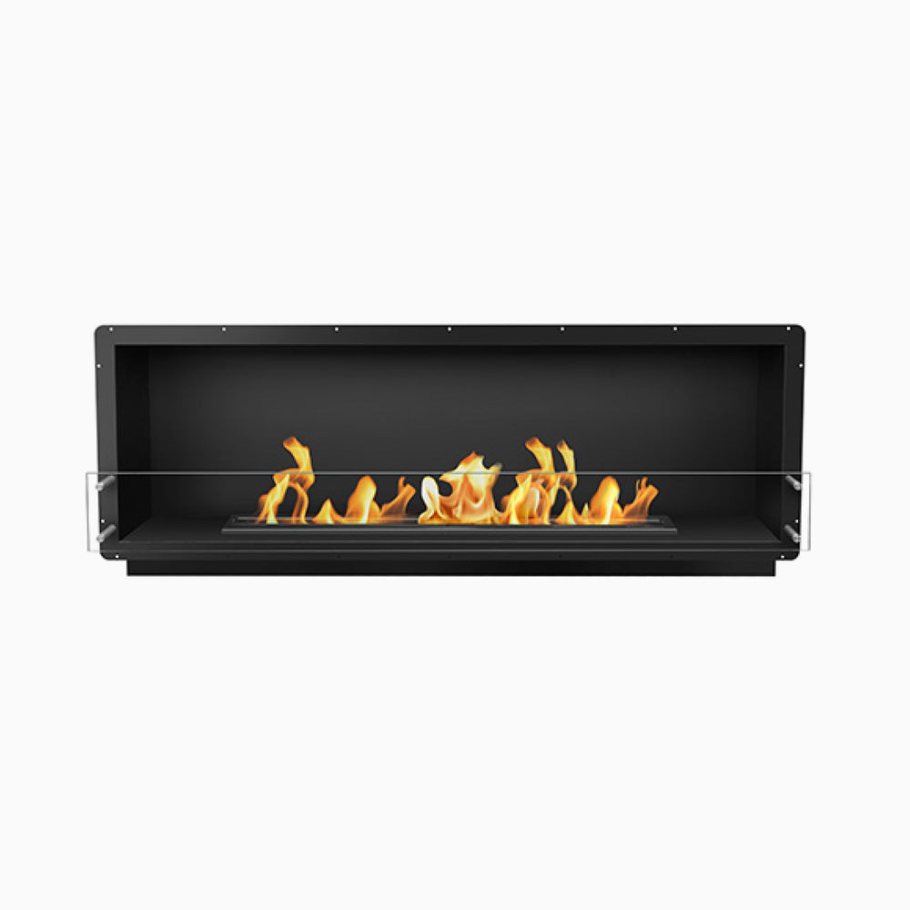 The Bio Flame 72-inch ventless ethanol firebox, single-sided black