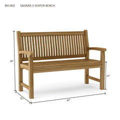Sahara 2-Seater Bench - image 8