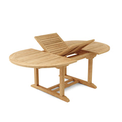 Bahama Sahara Side Chair 7-Piece 87" Oval Dining Set