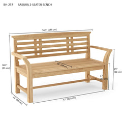 Sakura 2-seater Bench - image 6