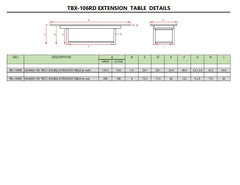 Sahara 106" Rectangular Double Ext. Table - image 6