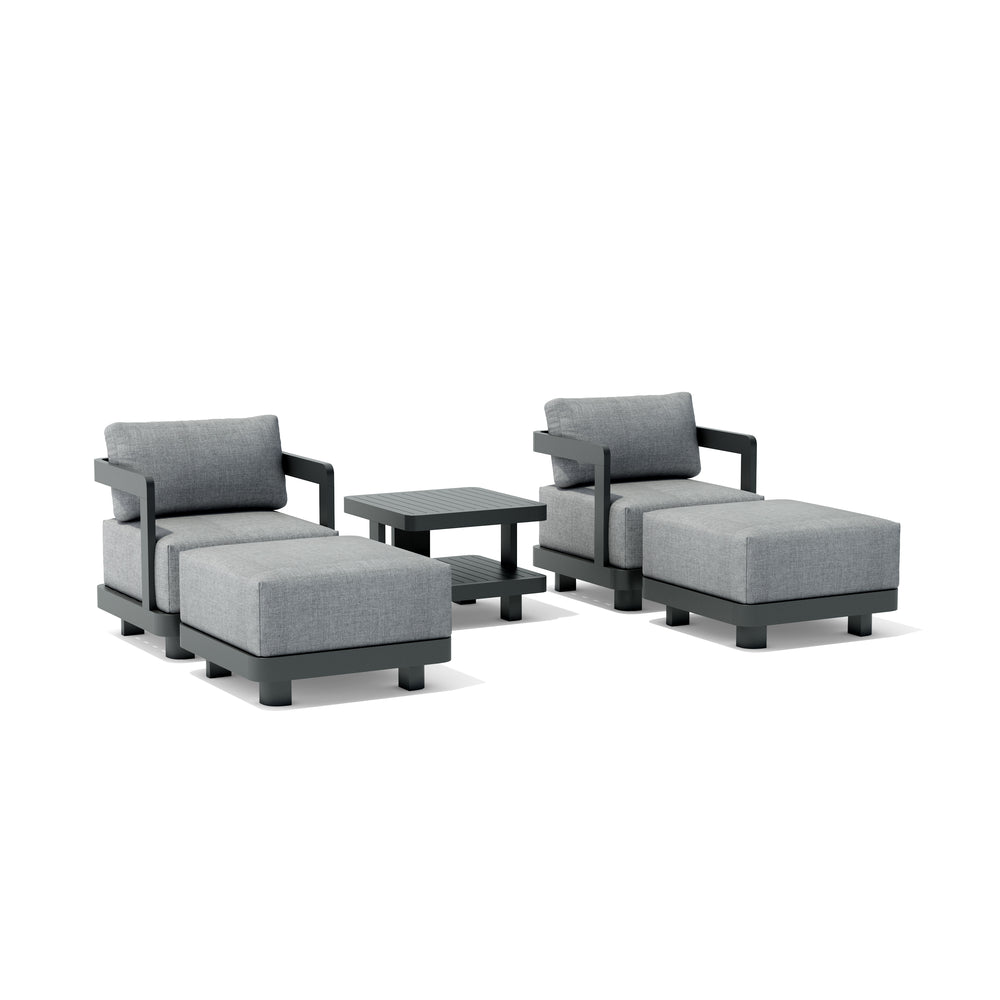 Granada 5-Piece Aluminum Deep Seating (SET-905-AL) - image 3