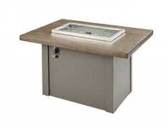 The Outdoor GreatRoom Havenwood 62" Rectangular Gas Fire Pit Table