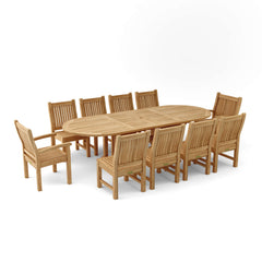 Sahara Dining Side Chair 11-Piece Oval Dining Set (SET-78) - image 2