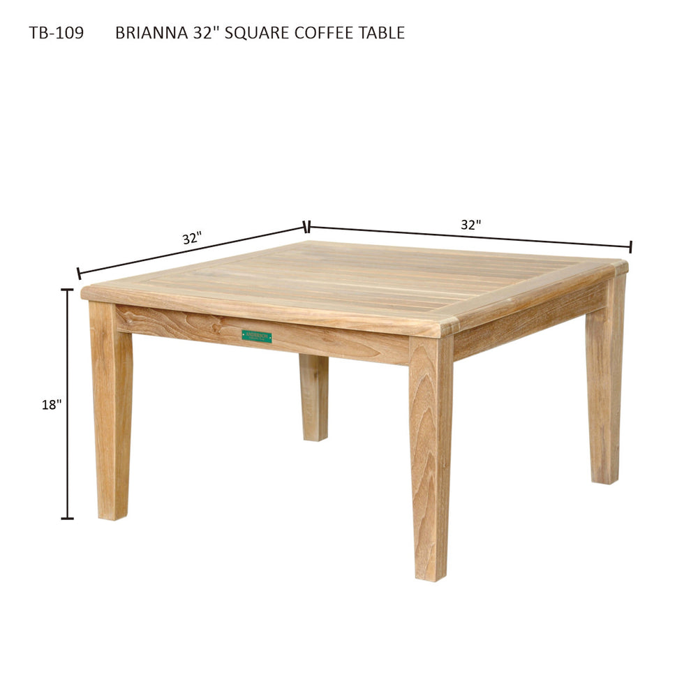 Brianna 32" Square Coffee Table - image 4