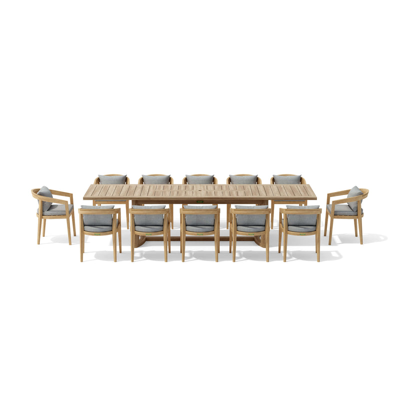 Toscana 13-Piece Extension Table Set (SET-367) - image 2