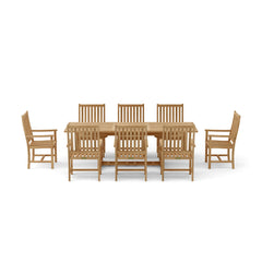 Bahama Wilshire Armchair 9-Piece Extension Dining Set - image 3