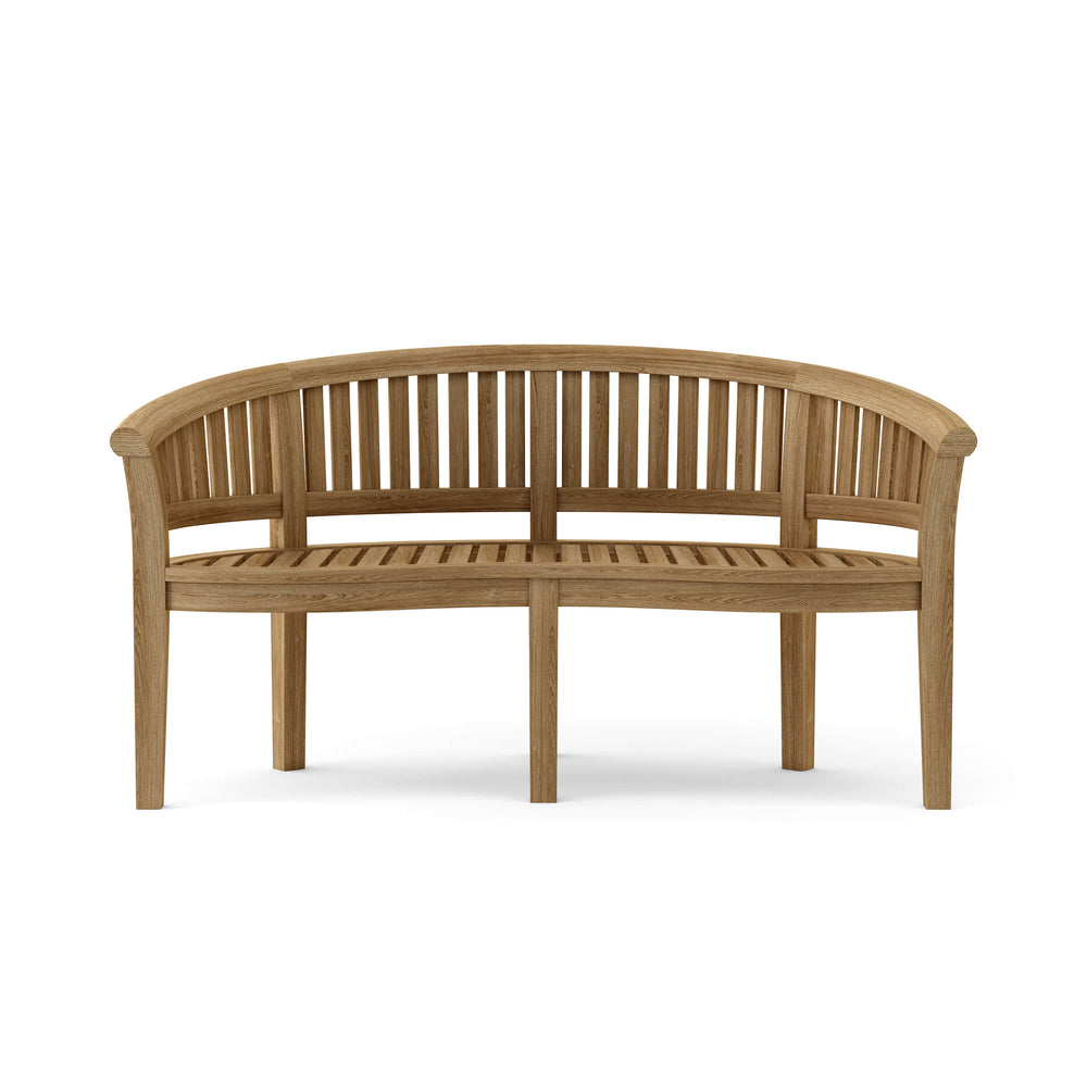 Curve 3 Seater Bench Extra Thick Wood - image 2