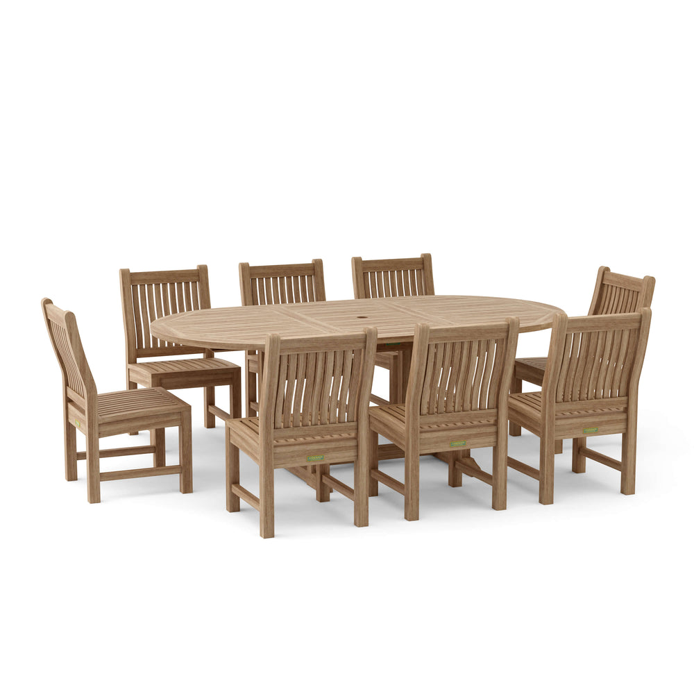 Bahama Sahara 9-Piece 87" Oval Dining Set - image 2