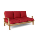 Brianna Deep Seating Sofa + Cushion in Teak