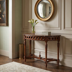 Neoclassical Demilune Console