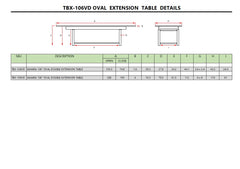 Sahara 106" Oval Double Ext. Table - image 6