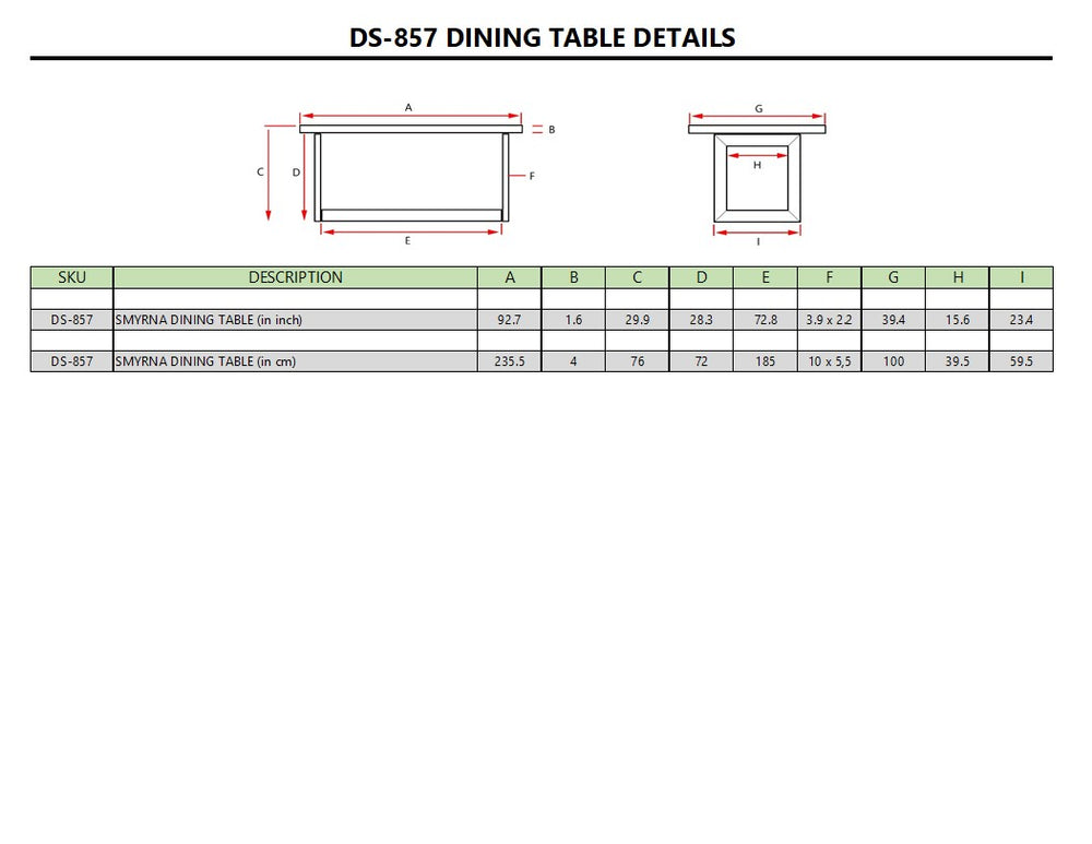 Smyrna Dining Table