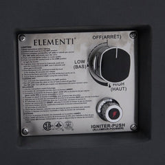 Elementi Pacaya Fire Table OFG311 With Propane Tank Drawer