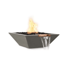 The Outdoor Plus Maya Concrete Fire & Water Bowl