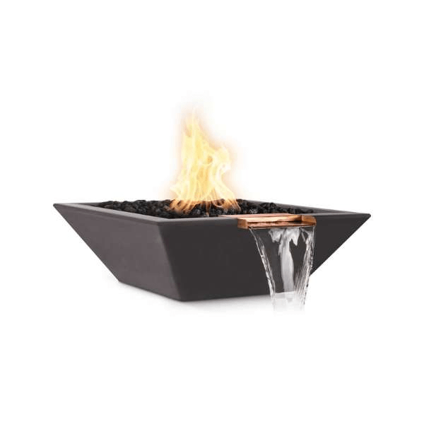 The Outdoor Plus Maya Concrete Fire & Water Bowl