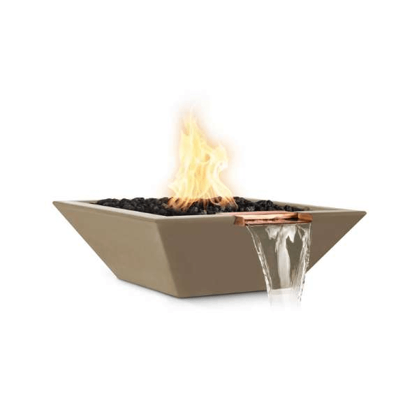 The Outdoor Plus Maya Concrete Fire & Water Bowl