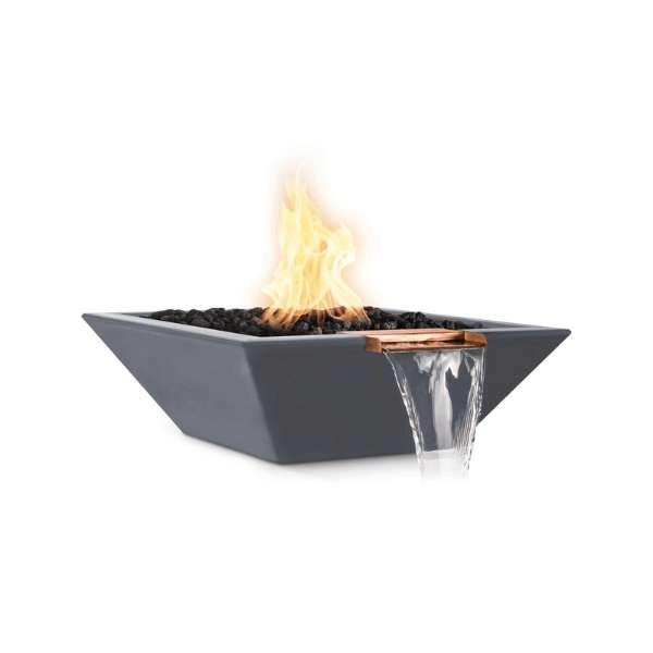 The Outdoor Plus Maya Concrete Fire & Water Bowl
