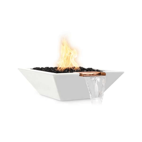 The Outdoor Plus Maya Concrete Fire & Water Bowl