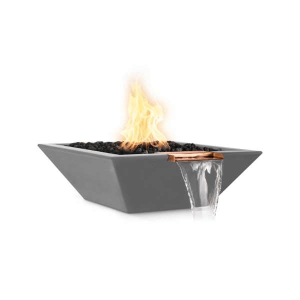The Outdoor Plus Maya Concrete Fire & Water Bowl