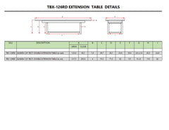 Sahara 126" Rectangular Double Ext. Table - image 6