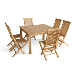 Windsor Classic Chair 7-Piece Folding Dining Set - image 2