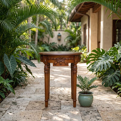 Regency Flower Side Table in Mahogany