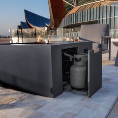 Elementi Rocky Fire Table OFG310 With Propane Tank Drawer