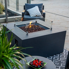 Elementi Rocky Fire Table OFG310 With Propane Tank Drawer
